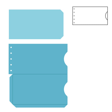 Album 8 1/4" x 4 1/4" Pocket & Tag