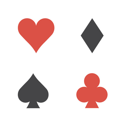 Card Suits, Hearts, Clubs, Diamonds, Spades