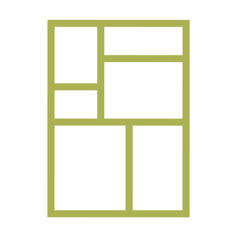 A6 Card-Color Blocking Mat