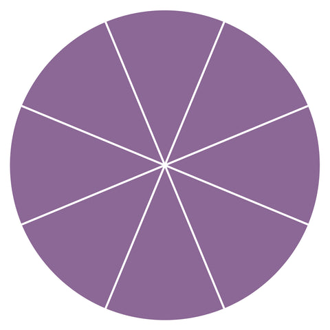 Fraction Circle-1/8
