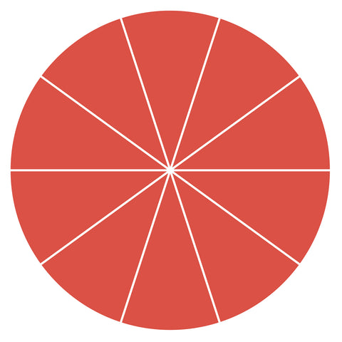 Fraction Circle-1/10