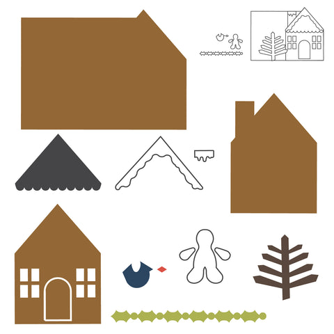 Album Builder-Gingerbread House