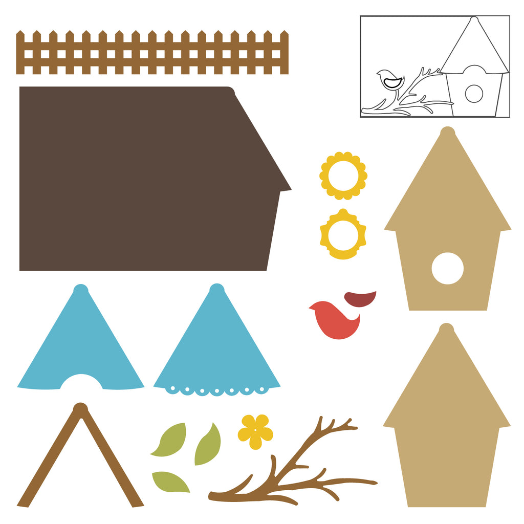 ACCUCUT ALBUM selling BUILDER-BIRDHOUSE DIE SET