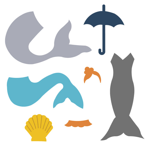 Mixed Media Art Doll Accessories-Mermaid