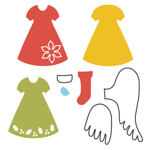 Mixed Media Art Doll Accessories-Angel