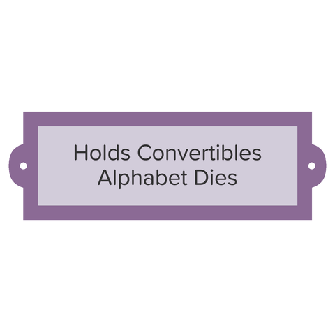 Convertibles Alphabet Carrier-5 1/2" Nameplate