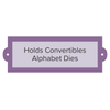 Convertibles Alphabet Carrier-5 1/2" Nameplate