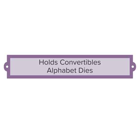 Convertibles Alphabet Carrier-10 1/2" Nameplate