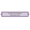Convertibles Alphabet Carrier-10 1/2" Nameplate
