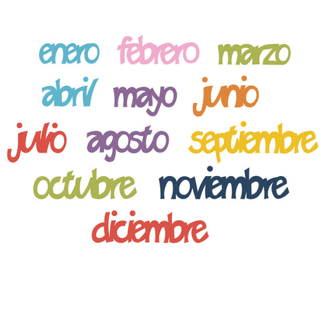 Months of the Year Set-Spanish