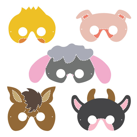 Masks-Farm Animals Set