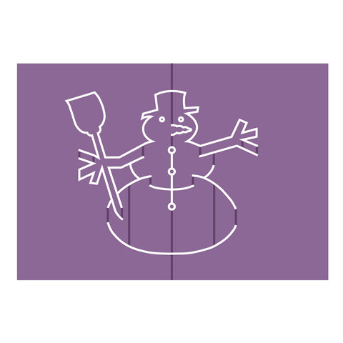 Cards in Nothing Flat-Snowman