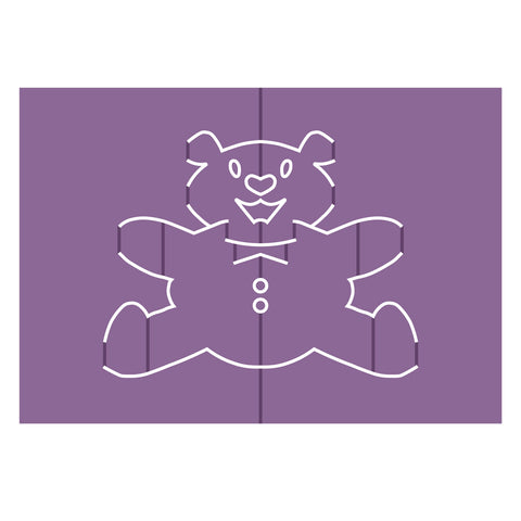 Cards in Nothing Flat-Teddy Bear