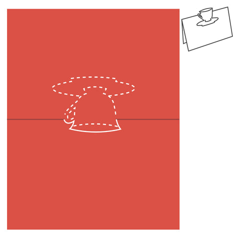 A6 Card-Silhouette Teacup