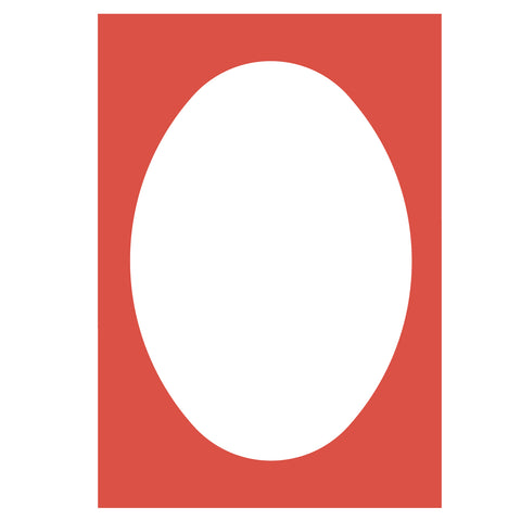 A6 Card-Mat Frame-Oval