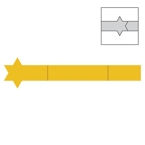 Band-5 3/4"-Star of David
