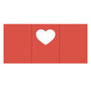A6 Tri-Fold Card Heart