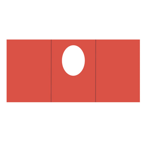 A6 Tri-Fold Card Oval