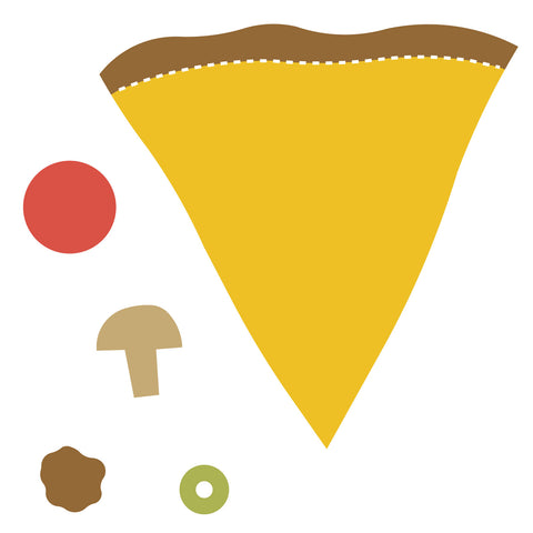 Pizza Slice w/Toppings