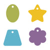 Gift Tags, Star Tag, Flower Tag, Oval Tag