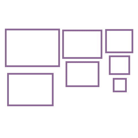 A7 Accordion Frame Mats (Clear Cuts)