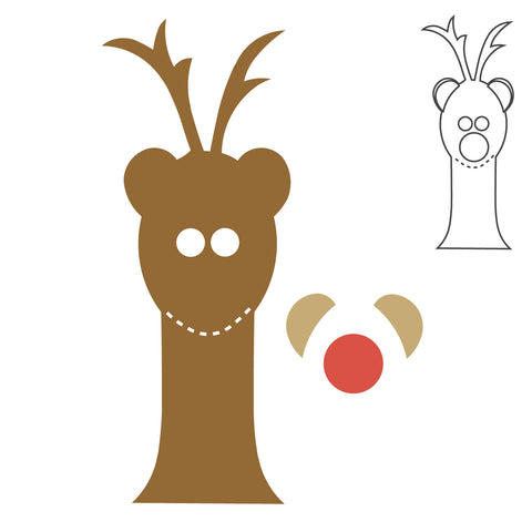 Reindeer w/Ears & Nose