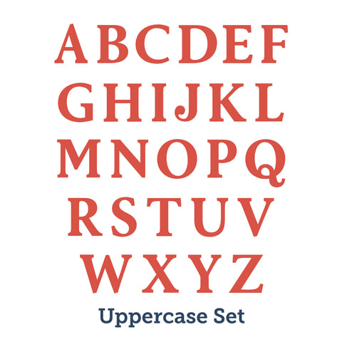 Black Tie Alphabet - 1 1/2"