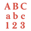 Black Tie Alphabet - 1 1/2"