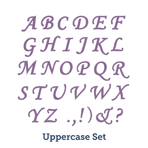 Corsiva Script Alphabet - 1 1/4"