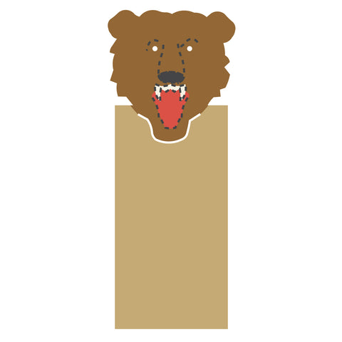Bookmark-Bear Mascot