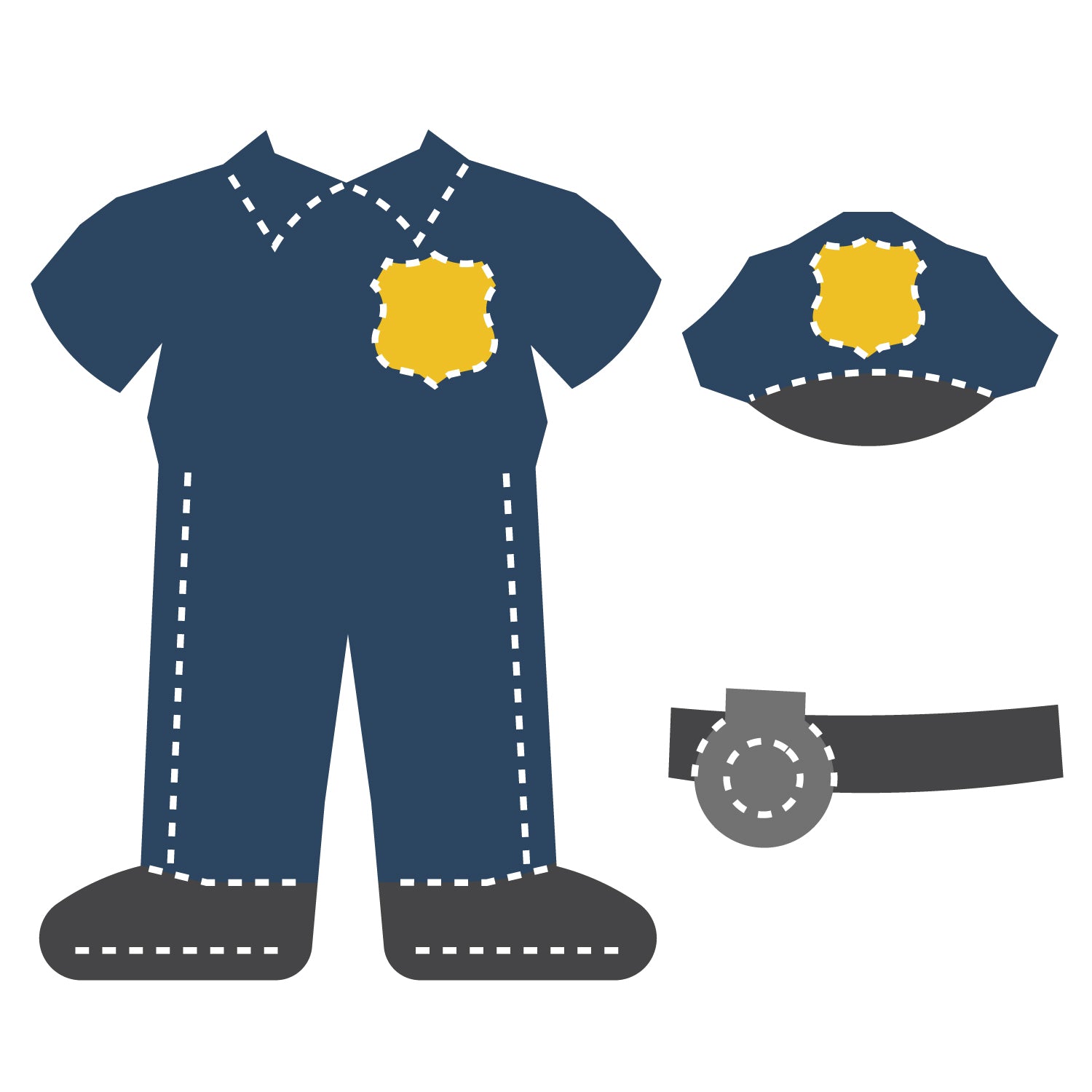 Community Helper Clothes Community Helpers Police Officer