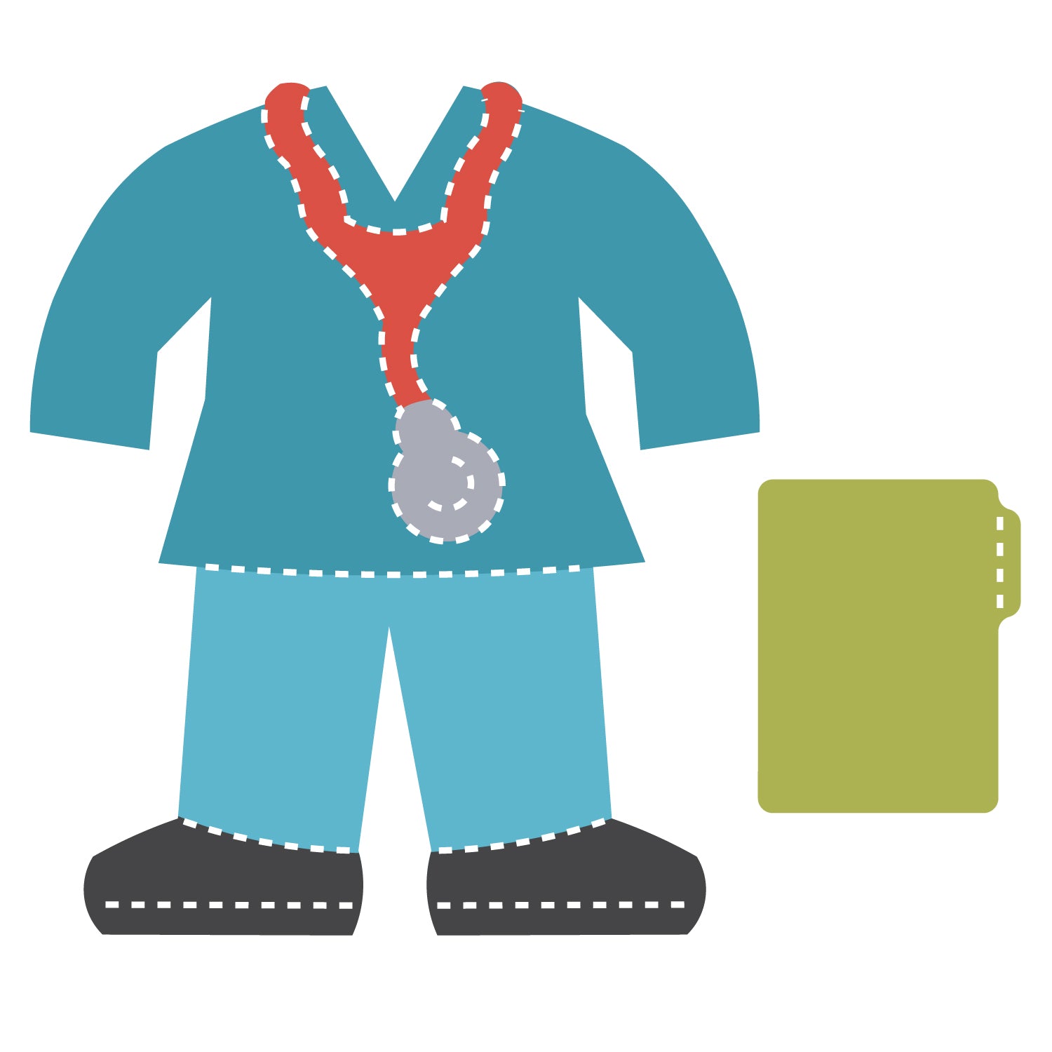 Community Helper Clothes Community Helper Clothes-Medical Worker – AccuCut