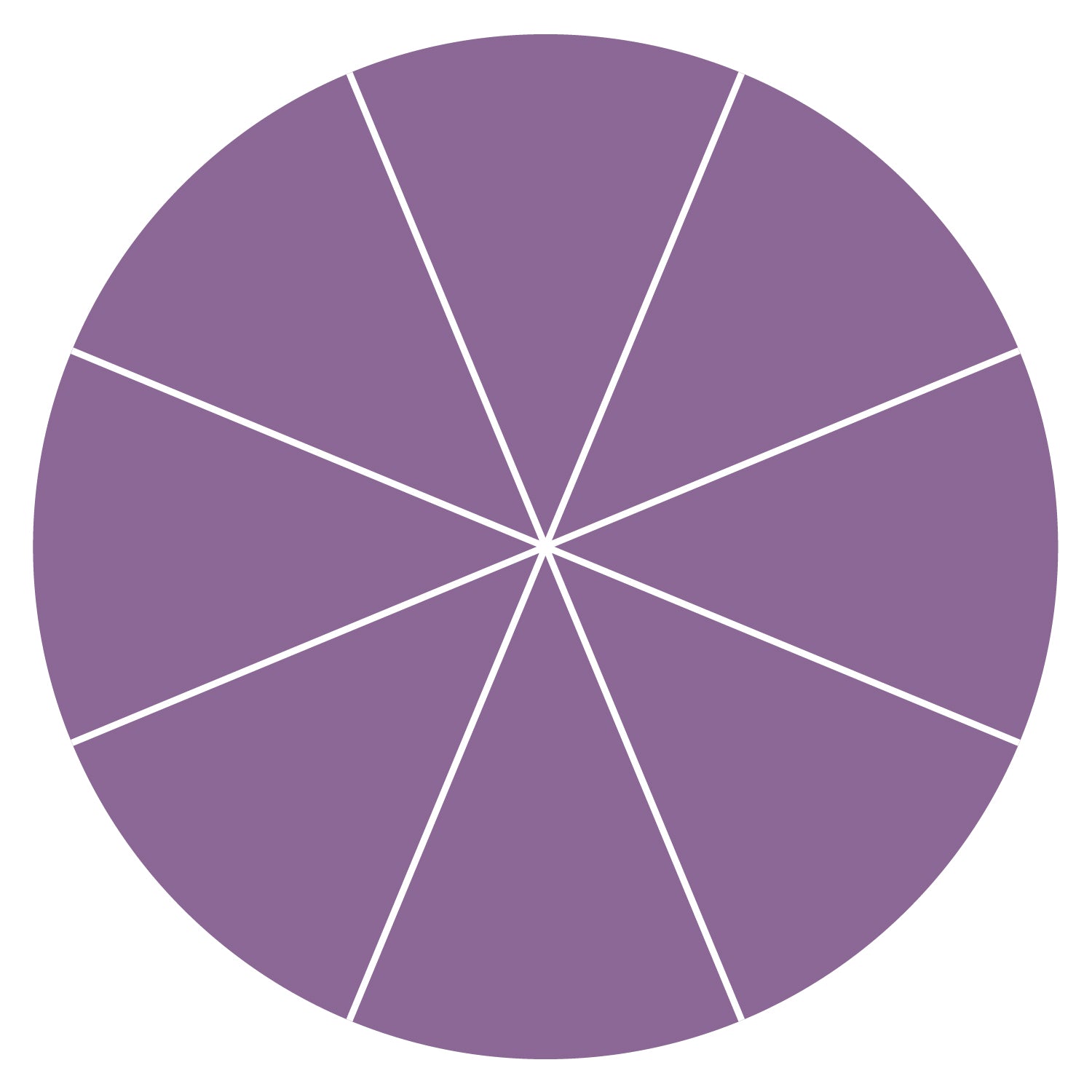 Fraction Circle-1/8 – AccuCut