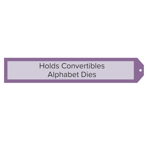 Convertibles Alphabet Carrier-10 1/2" Tag