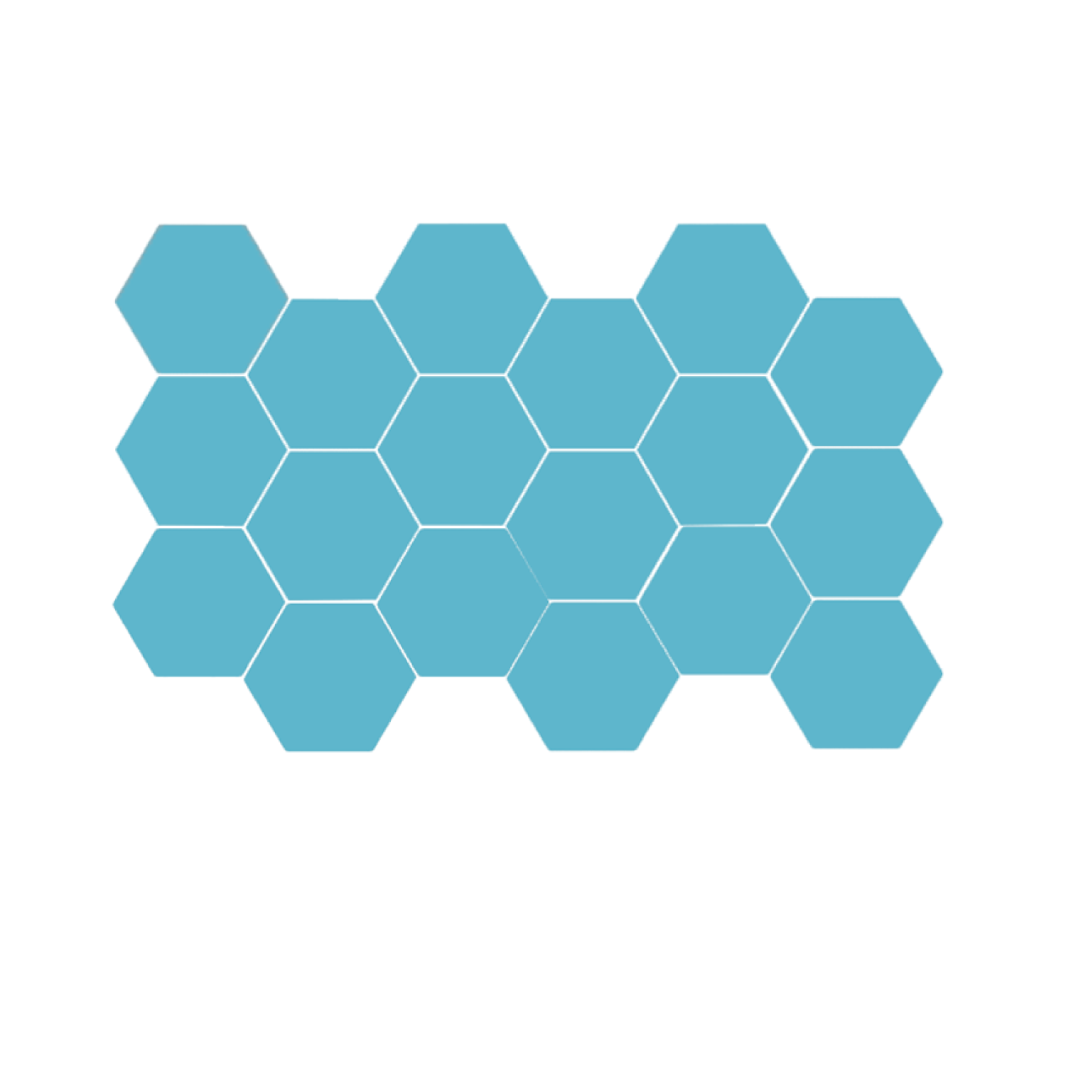 GCU Splatter Hexagon Sticker