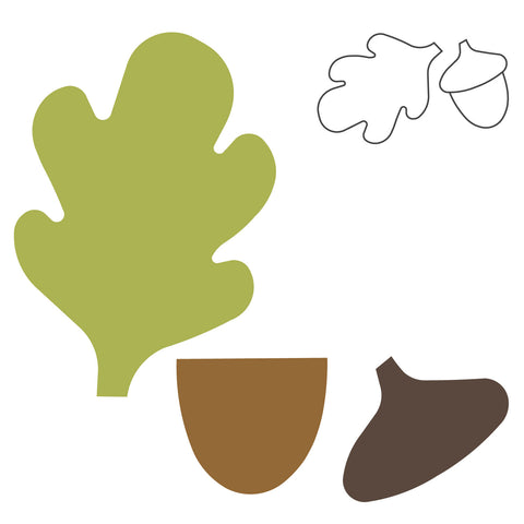 Leaf-Oak & Acorn