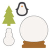Snow Globe with Penguin, Tree, and Snowman