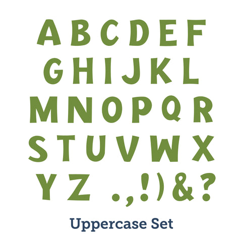 Happy Day Uppercase Alphabet