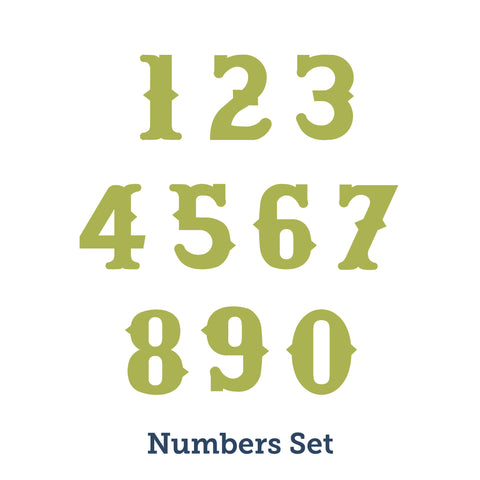 Vintage Alphabet - 11" Numbers